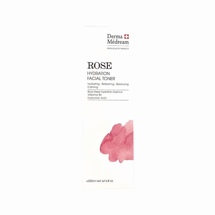 Derma Medream - Rose Hydration Facial Toner (Sensitive Skin, Soothing, Moisturizing, Reducing Fine Lines, Anti - Aging, Antioxidant, Redness, Repair) (e200ml) DM053 - Beauty Online™ 肌齡喜源™