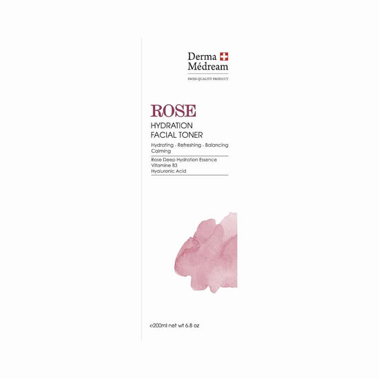 Derma Medream - Rose Hydration Facial Toner (Sensitive Skin, Soothing, Moisturizing, Reducing Fine Lines, Anti - Aging, Antioxidant, Redness, Repair) (e200ml) DM053 - Beauty Online™ 肌齡喜源™