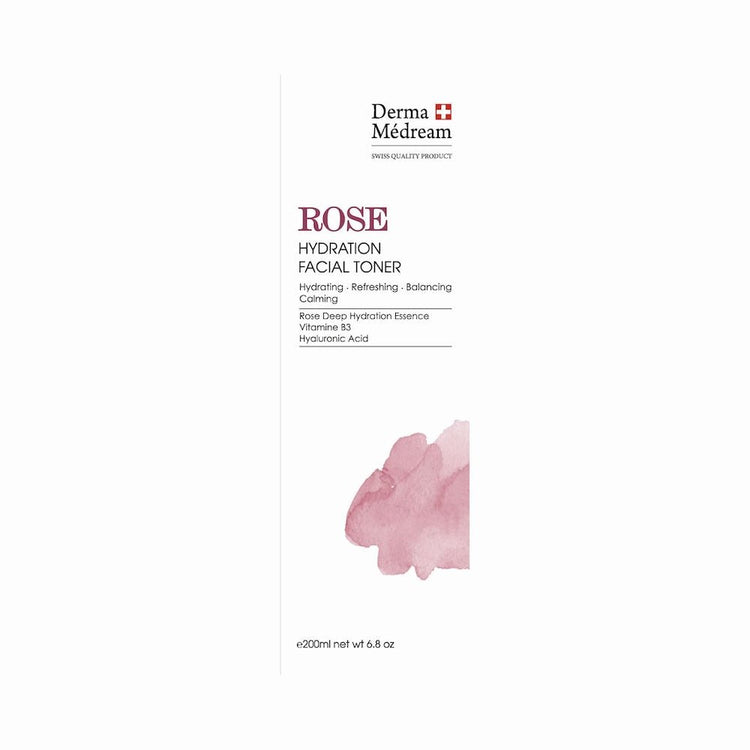 Derma Medream - Rose Hydration Facial Toner (Sensitive Skin, Soothing, Moisturizing, Reducing Fine Lines, Anti - Aging, Antioxidant, Redness, Repair) (e200ml) DM053 - Beauty Online™ 肌齡喜源™