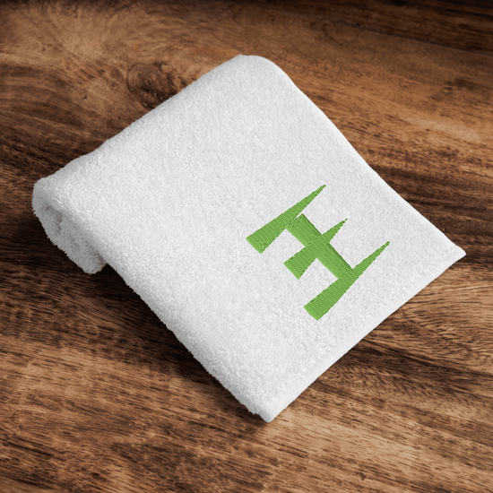 Imabari Cotton Hand Towel – Custom Chinese Surname Embroidery (White) - Beauty Online™ 肌齡喜源™