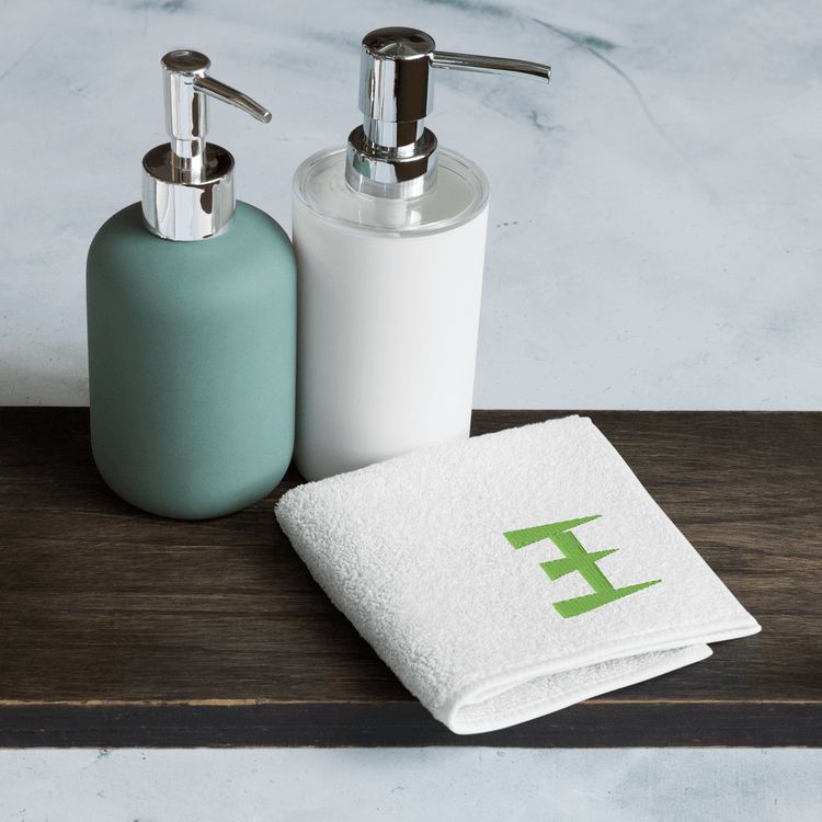 Imabari Cotton Hand Towel – Custom Chinese Surname Embroidery (White) - Beauty Online™ 肌齡喜源™