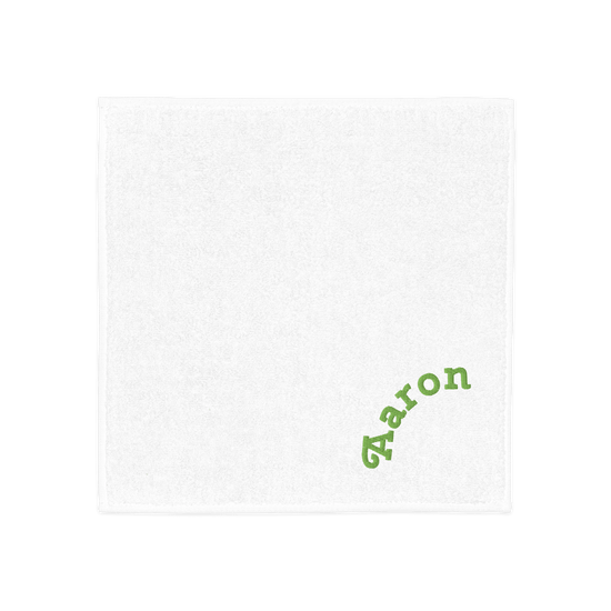 Imabari Cotton Hand Towel – Personalized Boy's Name Embroidery (White) - Beauty Online™ 肌齡喜源™