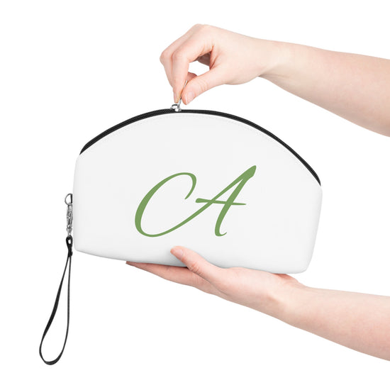 【The Secret Code】Minimalist Waterproof PU Cosmetic Bag (Custom Initial A-Z) - Beauty Online™ 肌齡喜源™