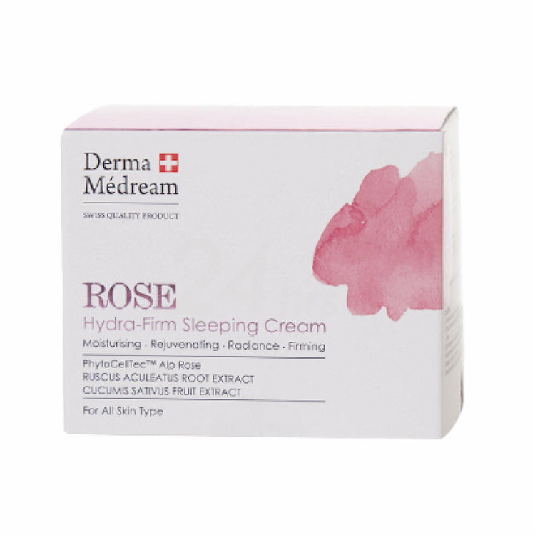 ROSE Hydra-Firm Sleeping Cream DM038-Derma Médream 肌夢瑞雪-e50ml-Beauty Online HK-BeautyOnlineHK-Hong Kong Beauty-Beauty Online-肌齡喜源-美容產品-Skincare Hong Kong-Swiss Skincare-網購美妝-美妝保健專家-創新健康科技-瑞士產品-澳洲產品-Online Beauty Shopping-Beauty and Health Care Expert-Innovative Health Technology-Swiss Products-Australian Products-Skincare Brand-Healthcare Brand