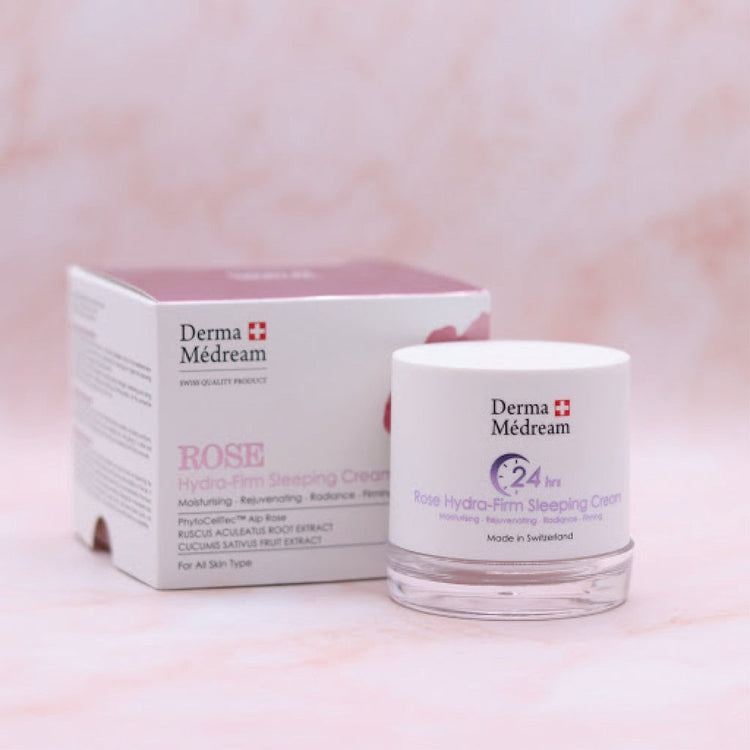 ROSE Hydra-Firm Sleeping Cream DM038-Derma Médream 肌夢瑞雪-e50ml-Beauty Online HK-BeautyOnlineHK-Hong Kong Beauty-Beauty Online-肌齡喜源-美容產品-Skincare Hong Kong-Swiss Skincare-網購美妝-美妝保健專家-創新健康科技-瑞士產品-澳洲產品-Online Beauty Shopping-Beauty and Health Care Expert-Innovative Health Technology-Swiss Products-Australian Products-Skincare Brand-Healthcare Brand