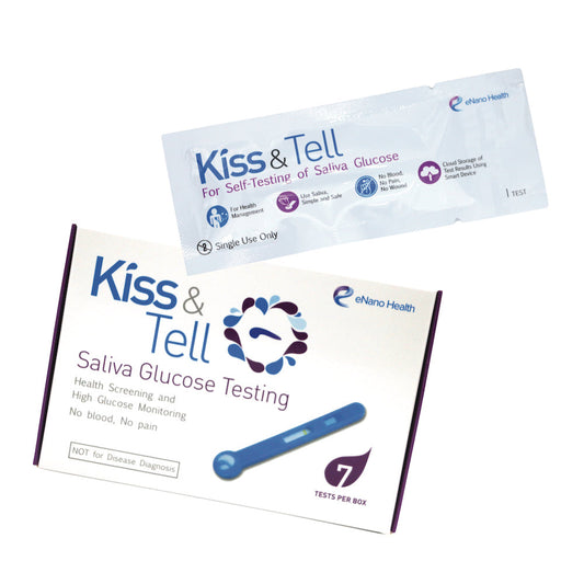 Saliva Rapid Blood Glucose Test Strips EH001-Kiss & Tell-7 individually packed per box-Beauty Online HK-BeautyOnlineHK-Hong Kong Beauty-Beauty Online-肌齡喜源-美容產品-Skincare Hong Kong-Swiss Skincare-網購美妝-美妝保健專家-創新健康科技-瑞士產品-澳洲產品-Online Beauty Shopping-Beauty and Health Care Expert-Innovative Health Technology-Swiss Products-Australian Products-Skincare Brand-Healthcare Brand