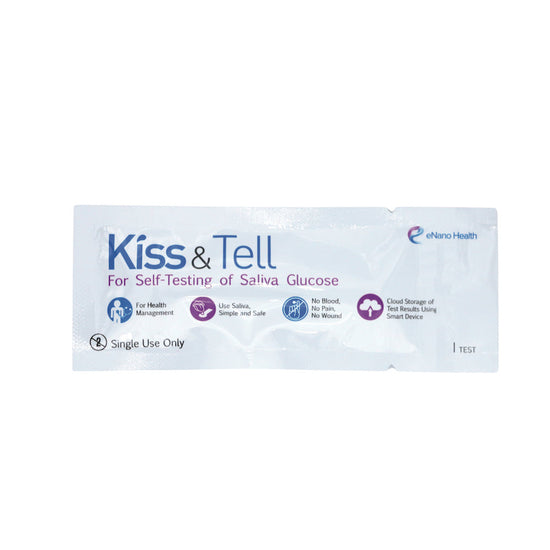 Saliva Rapid Blood Glucose Test Strips EH001-Kiss & Tell-7 individually packed per box-Beauty Online HK-BeautyOnlineHK-Hong Kong Beauty-Beauty Online-肌齡喜源-美容產品-Skincare Hong Kong-Swiss Skincare-網購美妝-美妝保健專家-創新健康科技-瑞士產品-澳洲產品-Online Beauty Shopping-Beauty and Health Care Expert-Innovative Health Technology-Swiss Products-Australian Products-Skincare Brand-Healthcare Brand