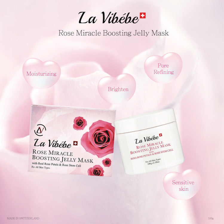 Rose Miracle Boosting Jelly Mask (Rose Mask) LV368-La Vibébe-e100g-Beauty Online HK-BeautyOnlineHK-Hong Kong Beauty-Beauty Online-肌齡喜源-美容產品-Skincare Hong Kong-Swiss Skincare-網購美妝-美妝保健專家-創新健康科技-瑞士產品-澳洲產品-Online Beauty Shopping-Beauty and Health Care Expert-Innovative Health Technology-Swiss Products-Australian Products-Skincare Brand-Healthcare Brand