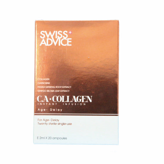 C.A. - Collagen Instant Infusion Serum SA009-Swiss Advice 瑞雅絲夢-e2ml Ampoule*20 Ampoules per Box-Beauty Online HK-BeautyOnlineHK-Hong Kong Beauty-Beauty Online-肌齡喜源-美容產品-Skincare Hong Kong-Swiss Skincare-網購美妝-美妝保健專家-創新健康科技-瑞士產品-澳洲產品-Online Beauty Shopping-Beauty and Health Care Expert-Innovative Health Technology-Swiss Products-Australian Products-Skincare Brand-Healthcare Brand