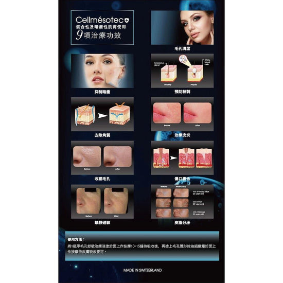 Cellmesotec - Pure Expert Solutions Pore Purifying Ampoule (Exfolianes, Pore Minimizing, Anti - Redness Effect) (e3ml*Ampoule/10 Ampoules 1 Box) CM003 - Beauty Online™ 肌齡喜源™