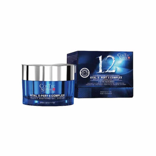 Costec Suisse - Hyal X - Pert 5 Complex Water Soothing Gel Cream (Moisturising, Exfolianes, Improving Complexion, Reduce Fine Lines) (e50ml) CT003 - Beauty Online™ 肌齡喜源™