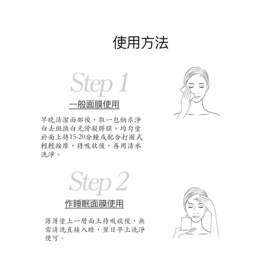 Derma Medream - Glacier Water Hyaluronic Acid + Nano Whitening and Smoothing Gel Film Mask Set (Replenishing, Brightening, Reducing Fine Lines, Whitening and Lightening, Hydrating, Firming) CB013 - Beauty Online™ 肌齡喜源™