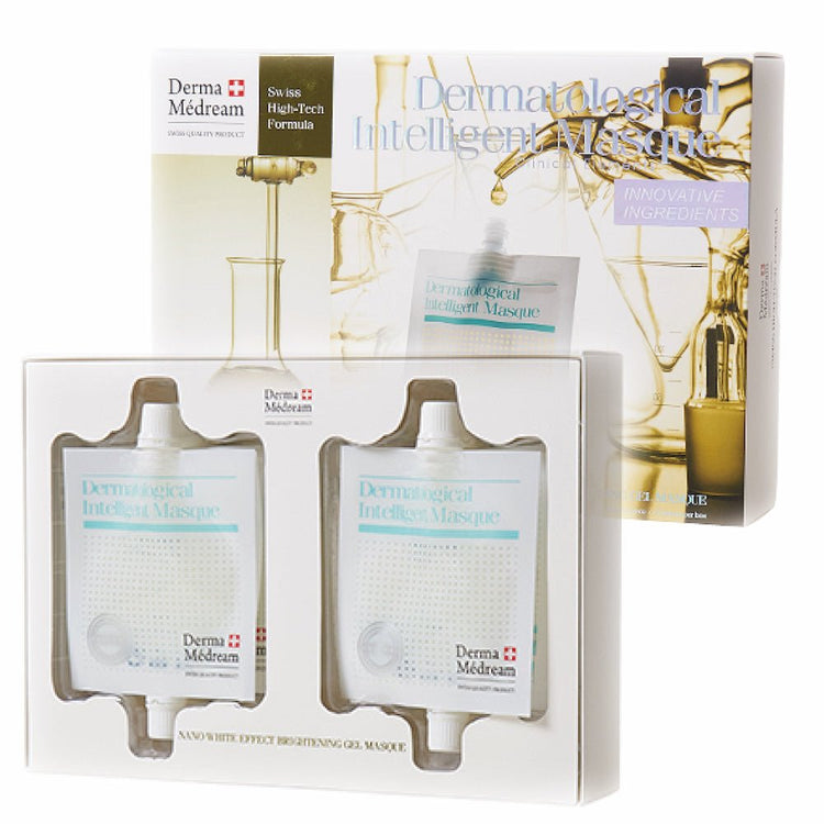 Derma Medream - Glacier Water Hyaluronic Acid + Nano Whitening and Smoothing Gel Film Mask Set (Replenishing, Brightening, Reducing Fine Lines, Whitening and Lightening, Hydrating, Firming) CB013 - Beauty Online™ 肌齡喜源™
