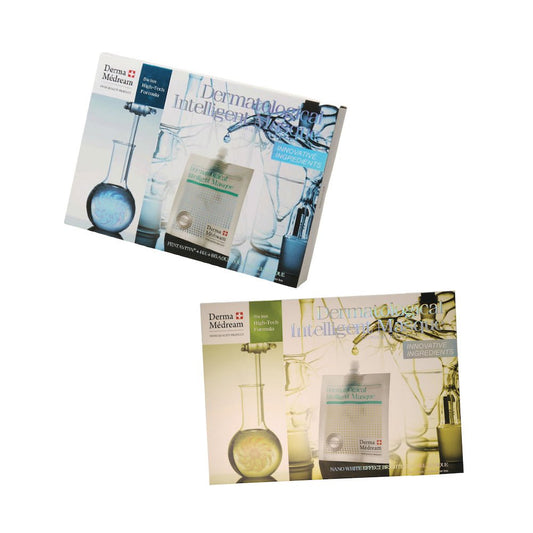 Derma Medream - Glacier Water Hyaluronic Acid + Nano Whitening and Smoothing Gel Film Mask Set (Replenishing, Brightening, Reducing Fine Lines, Whitening and Lightening, Hydrating, Firming) CB013 - Beauty Online™ 肌齡喜源™