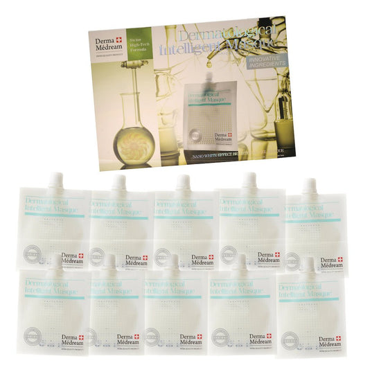 Derma Medream - Glacier Water Hyaluronic Acid + Nano Whitening and Smoothing Gel Film Mask Set (Replenishing, Brightening, Reducing Fine Lines, Whitening and Lightening, Hydrating, Firming) CB013 - Beauty Online™ 肌齡喜源™