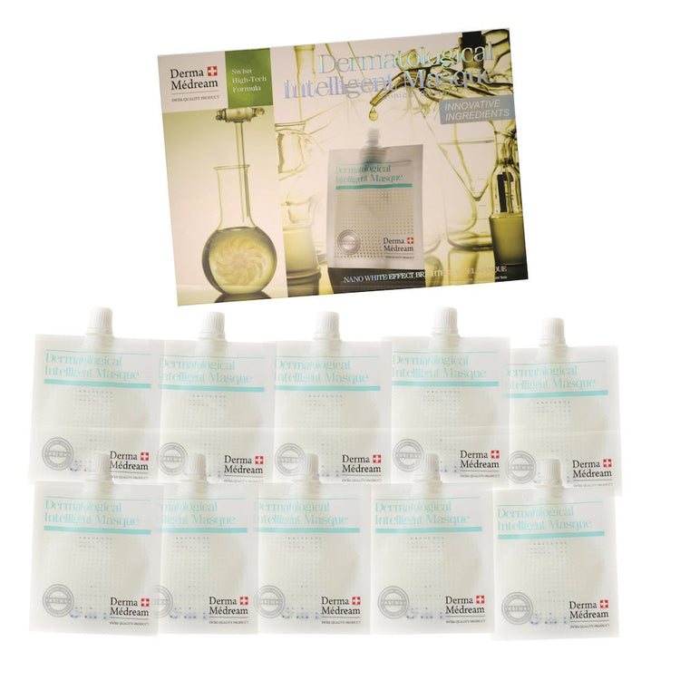 Derma Medream - Glacier Water Hyaluronic Acid + Nano Whitening and Smoothing Gel Film Mask Set (Replenishing, Brightening, Reducing Fine Lines, Whitening and Lightening, Hydrating, Firming) CB013 - Beauty Online™ 肌齡喜源™