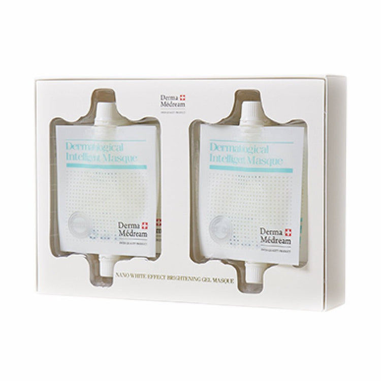 Derma Medream - Glacier Water Hyaluronic Acid + Nano Whitening and Smoothing Gel Film Mask Set (Replenishing, Brightening, Reducing Fine Lines, Whitening and Lightening, Hydrating, Firming) CB013 - Beauty Online™ 肌齡喜源™