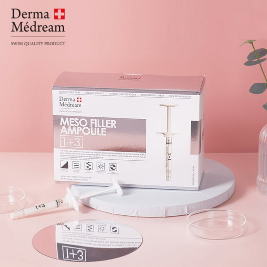 Derma Medream - Meso Filler Ampoule 1+3 (Non - Injection, External Use Only) ( Moisturising, Whitening, Pore Minimizing) (e2.8ml x 10 ampoules per box) DM020 - Beauty Online™ 肌齡喜源™
