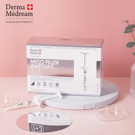 Derma Medream - Meso Filler Ampoule 1+3 (Non - Injection, External Use Only) ( Moisturising, Whitening, Pore Minimizing) (e2.8ml x 10 ampoules per box) DM020 - Beauty Online™ 肌齡喜源™