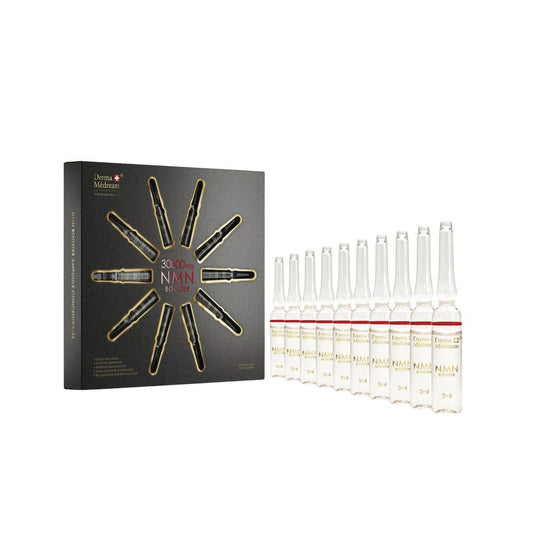 Derma Medream – NMN Booster Ampoule Concentrates (Antioxidant, PENTAVITIN B5, Moisturising , Rejuvenation, Anti - Aging, Firming, Collagen) (2 ml * 10 bottles) DM045 - Beauty Online™ 肌齡喜源™