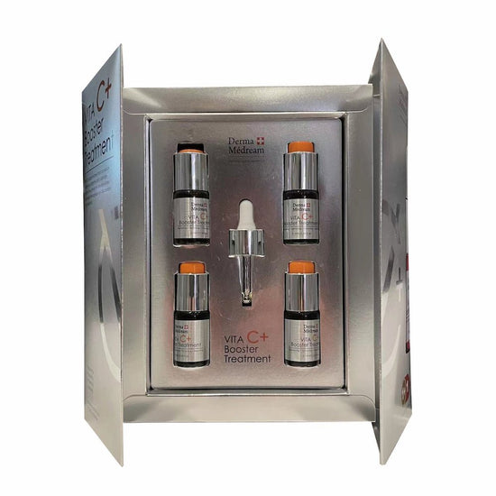 Derma Medream – Vita C+ Booster Treatment Serum (Whitening, Acne Marks, Sensitive, Antioxidant, Pore Minimizing, Firming, Brightening) (e10ml/Bottle*4 Bottles per Box) DM043 - Beauty Online™ 肌齡喜源™