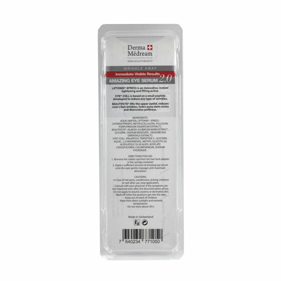 Derma Medream - Wrinkle Away Amazing Eye Serum (Non - Injection, External Use Only) (Dark Circles, Edema Of The Eyes, Firming) (e2ml x 10 ampoules per box) DM021 - Beauty Online™ 肌齡喜源™