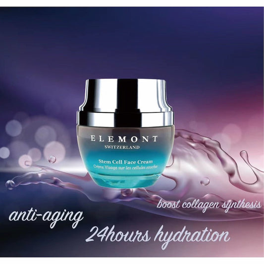 ELEMONT - Stem Cell Face Cream (Hydrating, Anti - Wrinkling, Anti - Aging, Rejuvenating) (e50ml) E601 - Beauty Online™ 肌齡喜源™