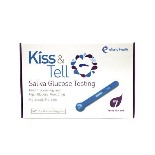 Kiss & Tell - Saliva Rapid Blood Glucose Test Strips (7 individually packed per box) EH001 - Beauty Online™ 肌齡喜源™