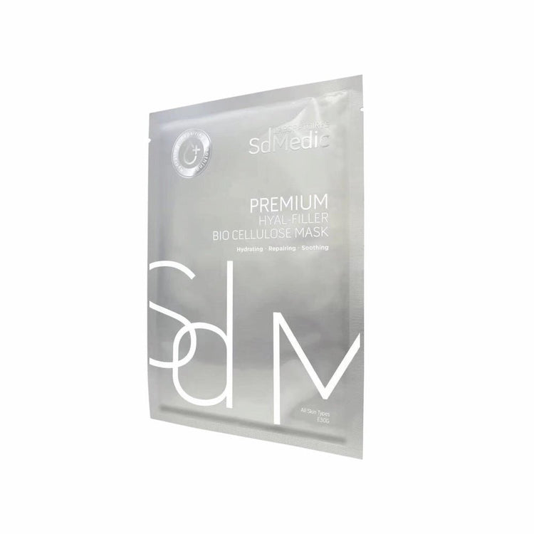 SdMedic – Premium Hyal - Filler Bio Cellulose Mask (Moisturising, Hydrating, Brightening, Pore Minimizing, Sensitive, Soothing) (e30g*6pcs One box) SD010 - Beauty Online™ 肌齡喜源™