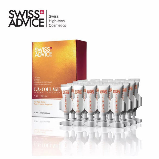 Swiss Advice - C.A. - Collagen Instant Infusion Serum (Lifting, Firming, Anti - Wrinkling, Anti - Aging) (e2ml*20pcs/Box) SA009 - Beauty Online™ 肌齡喜源™